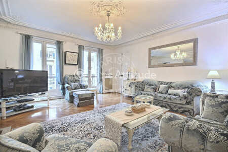 Living room Furnished apartment - 160m²  - 3 bedrooms - Champs-Elysées - Paris