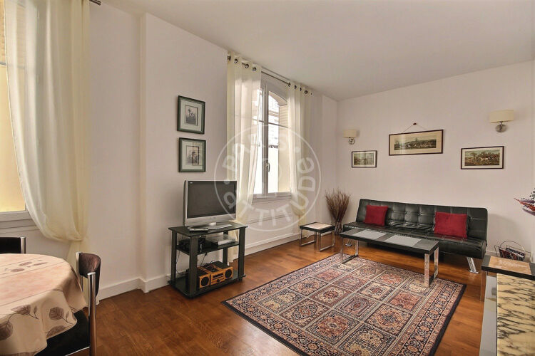 Living room - Furnished 1 bedroom - Paris 75017 - 2392