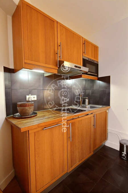 Kitchen Furnished apartment - 42m² - 1 bedroom - Porte Maillot / Palais des Congrès - Paris