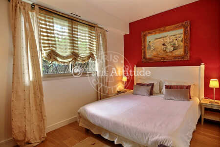 Bedroom Furnished apartment - 42m² - 1 bedroom - Porte Maillot / Palais des Congrès - Paris