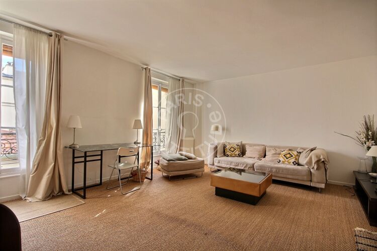 Living room - Furnished 1 bedroom - Paris 75010 - 2429