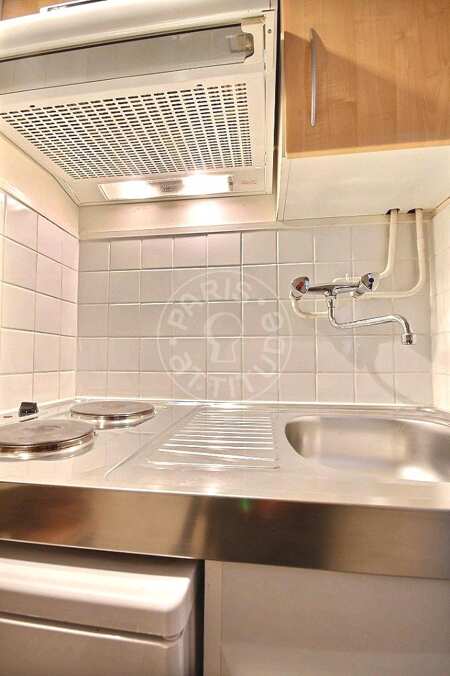 Cuisine Studio meublé - 27m²  - Jardin du Luxembourg - Paris