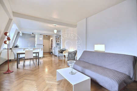 Living room Furnished apartment - 63m²  - 1 bedroom - Bastille - Paris