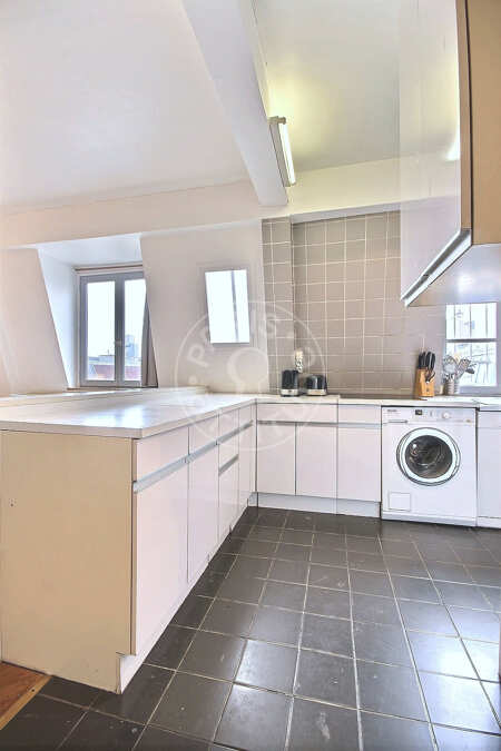 Kitchen Furnished apartment - 63m²  - 1 bedroom - Bastille - Paris