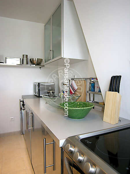 Cucina Mansardato arredato - 35m² - Arc de Triomphe - Parigi