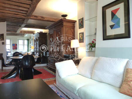 Sala Apartamento mobilado - 83m²  - 2 quartos - Châtelet - Paris