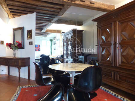 Sala de jantar Apartamento mobilado - 83m²  - 2 quartos - Châtelet - Paris