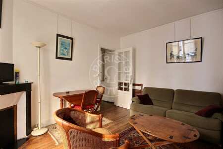 Salon Appartement meublé - 31m²  - 1 chambre - Port Royal / Raspail - Paris