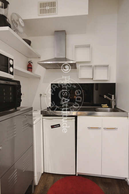 Kitchen Furnished studio - 30m²  - Victor Hugo - Paris