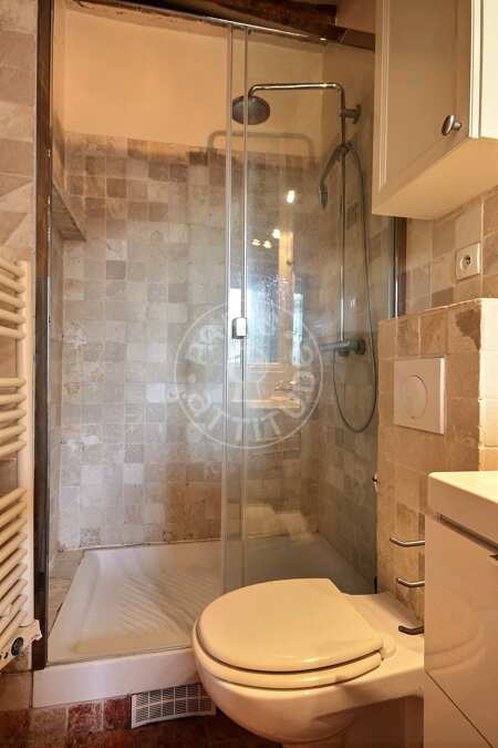 Bathroom Furnished studio - 28m²  - Saint-Germain - Paris