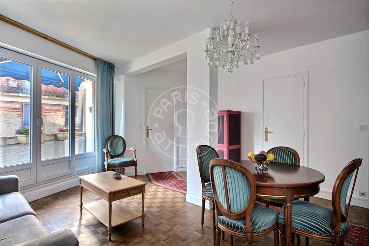 Salon - 1 chambre meublé - Paris 75015 - 2576