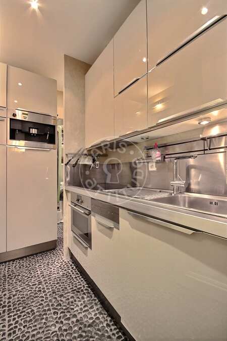 Cozinha Apartamento mobilado - 56m²  - 1 quarto - Opéra - Paris