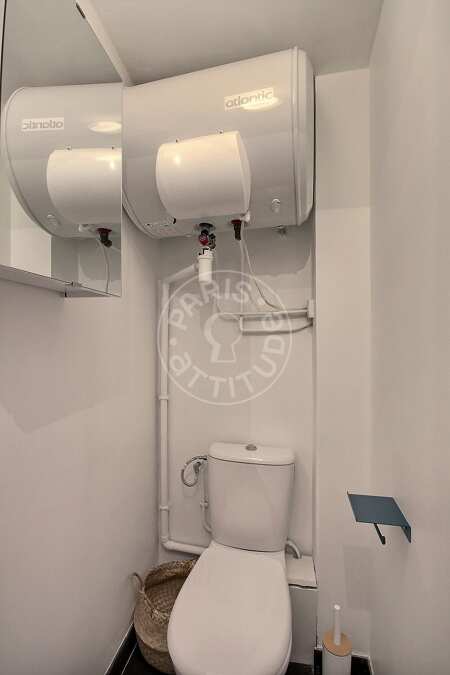 WC Studio mobilado - 26m²  - Temple - Paris