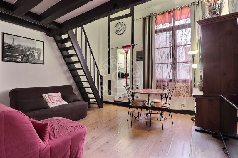 Estudio con alcoba amueblado - París 75004 - 2587