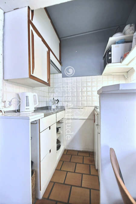 Kitchen Furnished studio alcove - 25m²  - Montorgueil - Paris