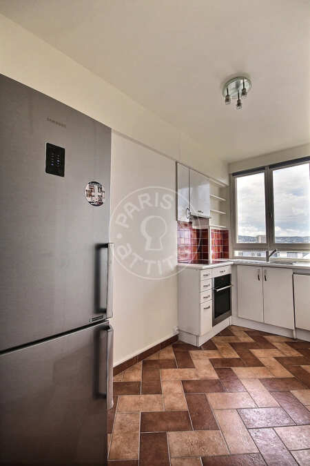 Küche Möblierte wohnung - 87m²  - 2 Zimmer - Boulogne-Billancourt - Paris