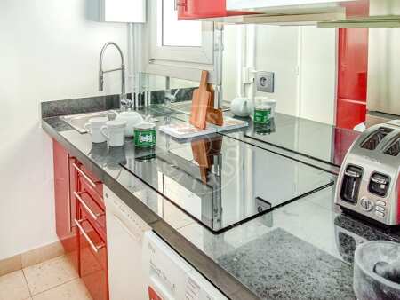 Küche Möblierte wohnung - 60m²  - 1 Zimmer - Triangle d'Or - Paris