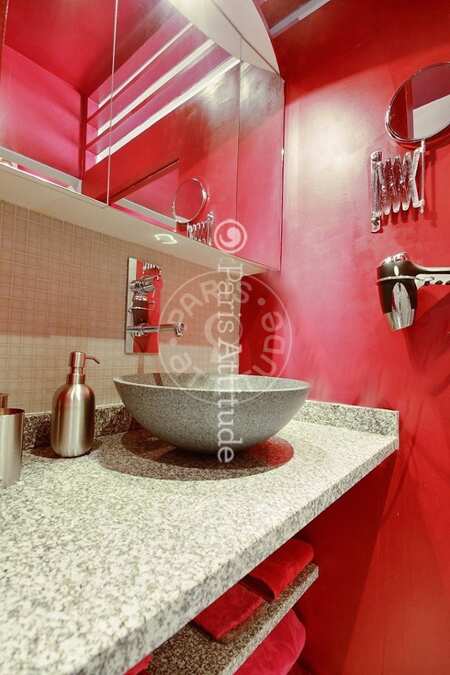 Salle de bain Appartement meublé - 65m²  - 1 chambre - Latin / Saint-Michel - Paris