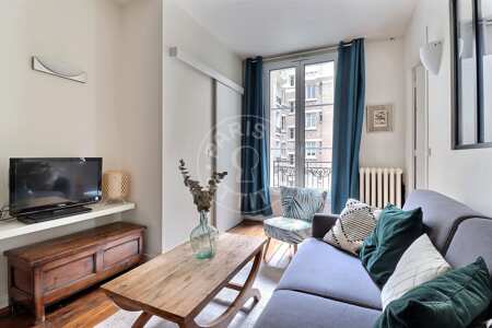 Sala Apartamento mobilado - 31m²  - 1 quarto - Jardin du Luxembourg - Paris