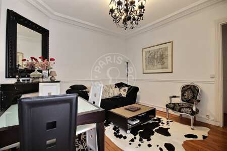 Living room Furnished apartment - 42m²  - 1 bedroom - Batignolles - Paris
