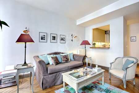 Sala Apartamento mobilado - 42m²  - 1 quarto - Montorgueil - Paris