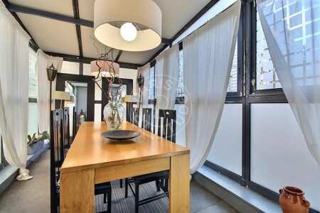 Salle à manger Duplex meublé - 177m²  - 3 chambres - Port Royal / Raspail - Paris