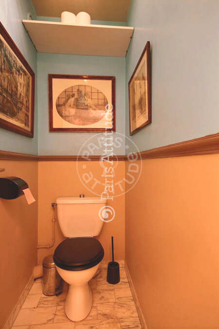 Toilettes Appartement meublé - 62m²  - 2 chambres - Bastille - Paris