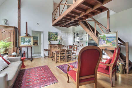 Salón Loft amueblado - 75m²  - 2 dormitorios - Montsouris - París