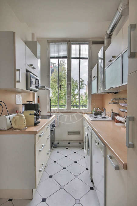 Cocina Loft amueblado - 75m²  - 2 dormitorios - Montsouris - París