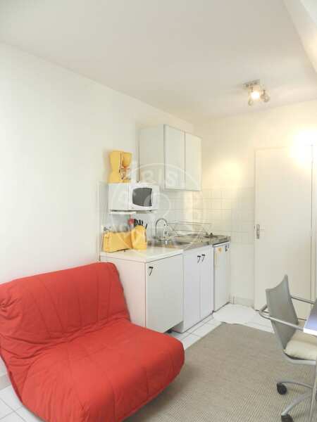 Kitchen Furnished studio - 18m²  - Pereire - Paris