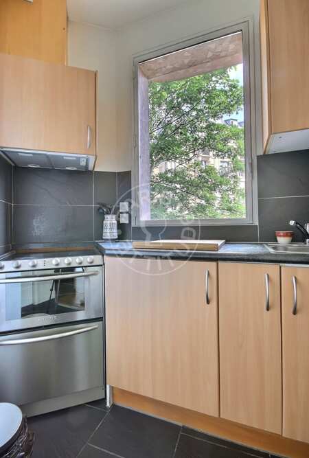 Cuisine Appartement meublé - 40m²  - 1 chambre - Mirabeau - Paris