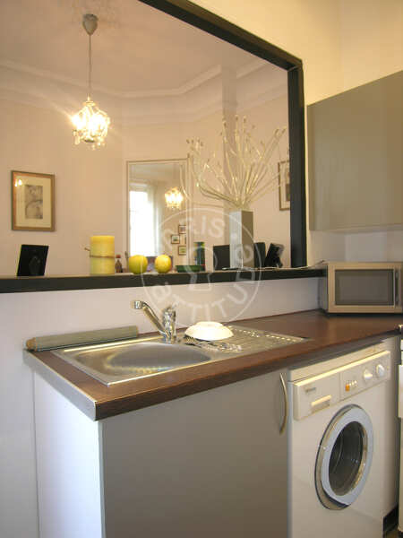 Cozinha Apartamento mobilado - 42m²  - 1 quarto - Parc Monceau - Paris