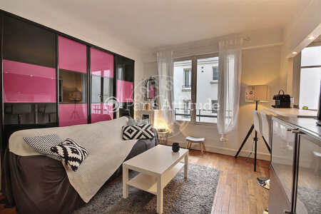 Living room Furnished apartment - 40m²  - 1 bedroom - Miromesnil - Paris