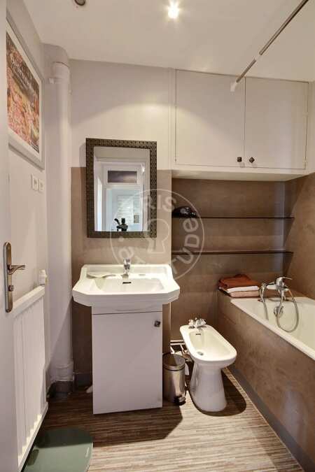 Badezimmer Möblierte wohnung - 52m²  - 1 Zimmer - Montmartre / Place des Abbesses - Paris