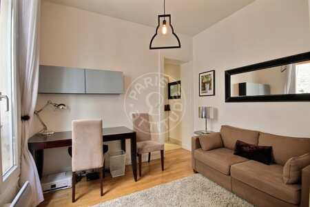 Salon Studio alcove meublé - 25m²  - Oberkampf - Paris