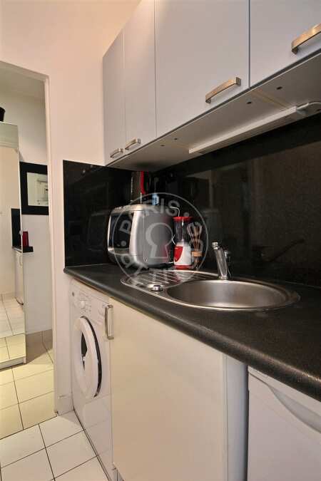 Cuisine Studio alcove meublé - 25m²  - Oberkampf - Paris