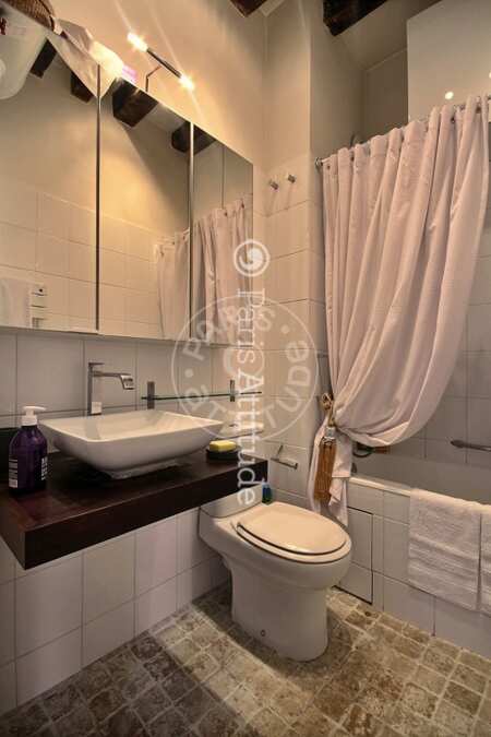 Bathroom Furnished apartment - 46m²  - 1 bedroom - Jardin du Luxembourg - Paris
