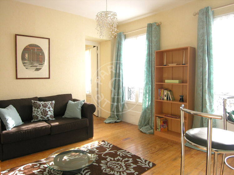 Living room - Furnished 1 bedroom - Paris 75011 - 3113