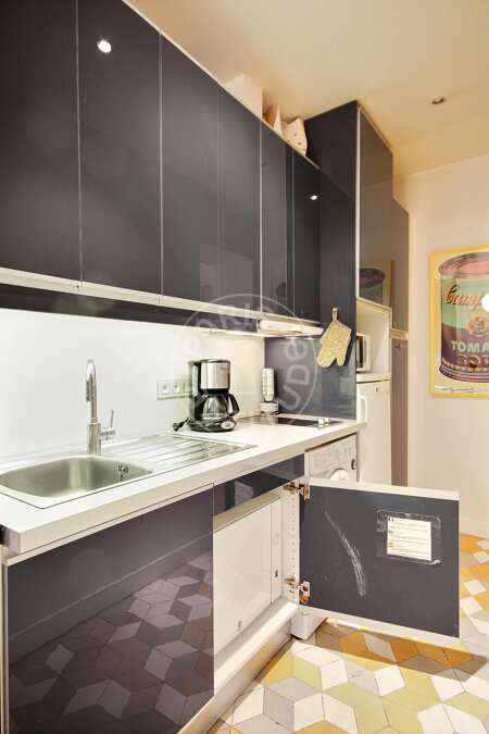 Cucina Appartamento arredato - 52m²  - 2 locali - Centre George Pompidou - Parigi