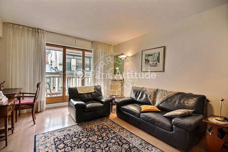 Sala Apartamento mobilado - 55m²  - 1 quarto - Wagram - Paris