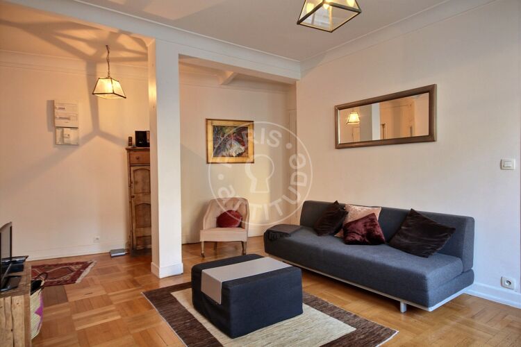 Living room - Furnished 1 bedroom - Paris 75006 - 3146