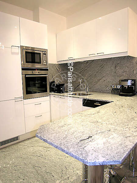 Cuisine Appartement meublé - 50m²  - 1 chambre - Triangle d'Or - Paris