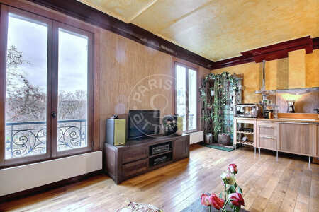 Sala Apartamento mobilado - 50m²  - 1 quarto - Alésia - Paris