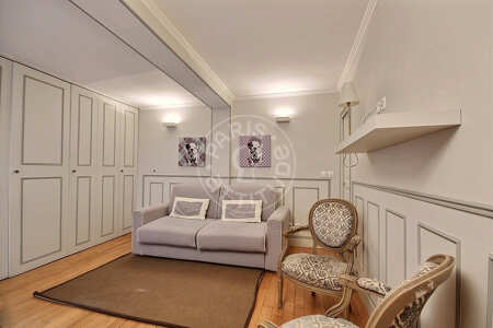 Living room Furnished apartment - 35m²  - 1 bedroom - Châtelet - Paris