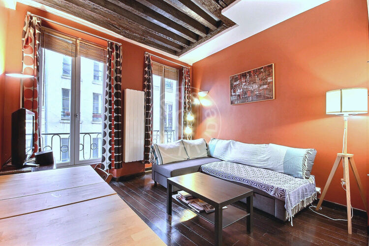 Salotto - Monolocale arredato - Parigi 75003 - 3255