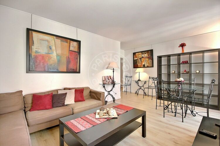Living room - Furnished 1 bedroom - Paris 75014 - 3261
