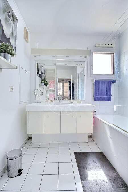 Baño Piso amueblado - 52m²  - 1 dormitorio - Montparnasse - París