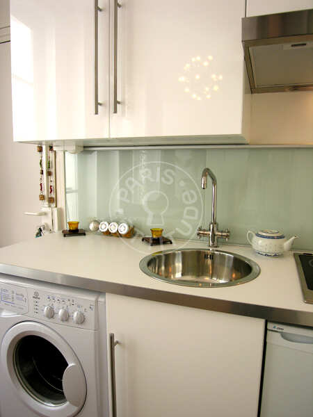 Kitchen Furnished studio - 17m²  - Place des Vosges - Paris