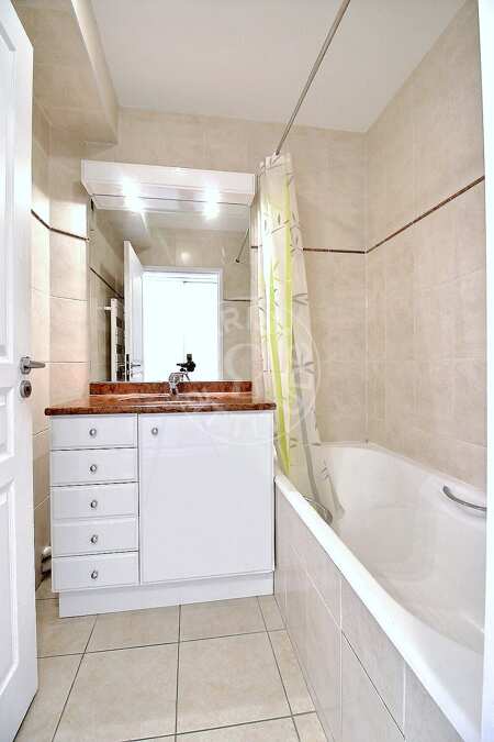 Baño Piso amueblado - 48m²  - 1 dormitorio - Parc André Citroën - París