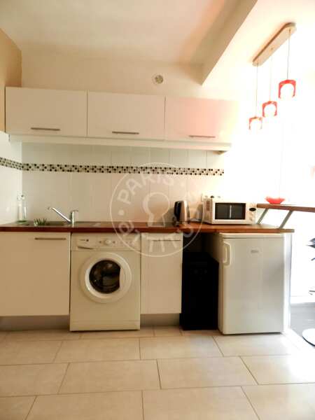 Cuisine Appartement meublé - 27m²  - 1 chambre - Oberkampf - Paris